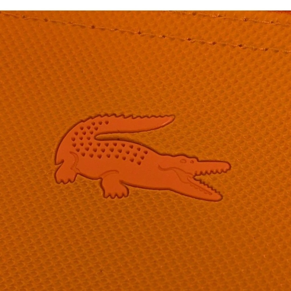 Lacoste Turkish Airlines Amenity Kit Orange Pouch Travel Set Slippers Mask NEW - Picture 5 of 7